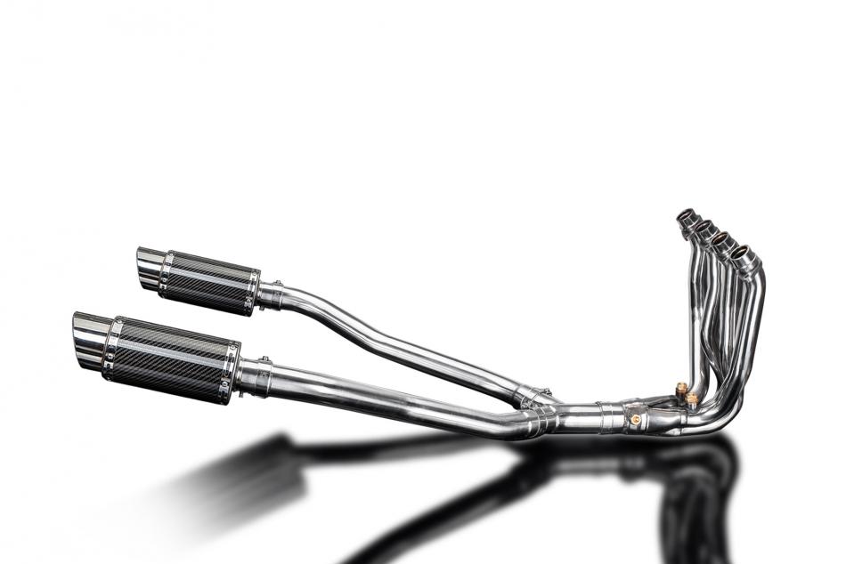 KAWASAKI GTR1400 07-20 COMPLETE 4>2 EXHAUST SYSTEM 200mm ROUND CARBON SILENCE