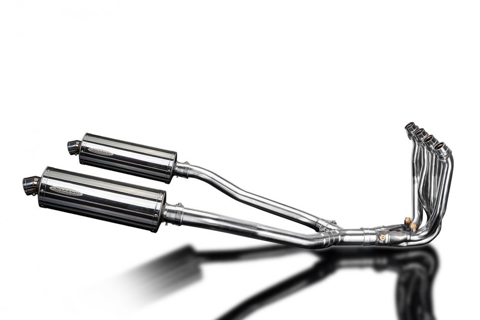 KAWASAKI GTR1400 07-20 COMPLETE 4>2 EXHAUST SYSTEM 350mm OVAL STAINLESS SILEN