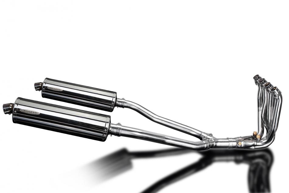 KAWASAKI GTR1400 07-20 COMPLETE 4>2 EXHAUST SYSTEM 450mm OVAL STAINLESS SILEN