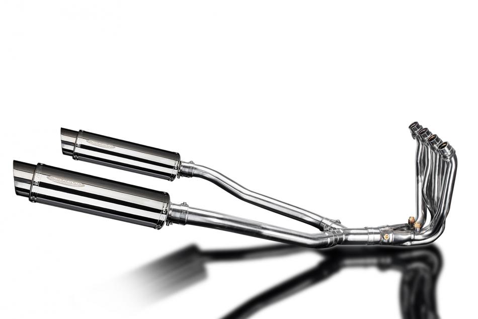 KAWASAKI GTR1400 07-20 COMPLETE 4>2 EXHAUST SYSTEM 350mm ROUND STAINLESS SILE