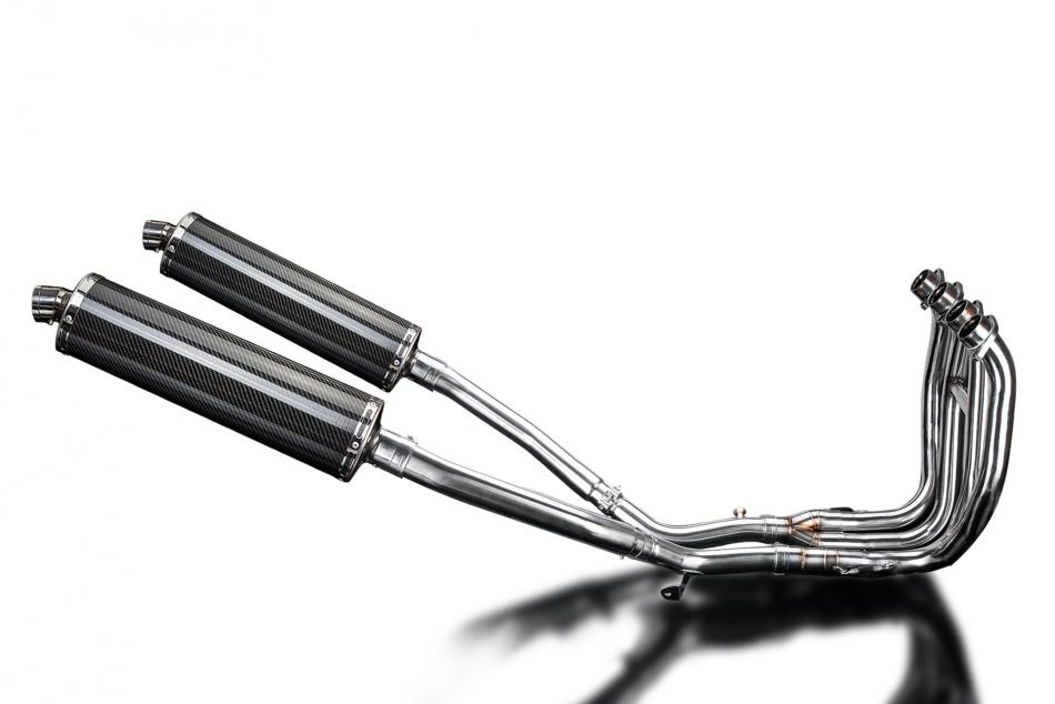 SUZUKI GSX1300R HAYABUSA 08-20 4-2 EXHAUST SYSTEM 450mm CARBON OVAL BSAU