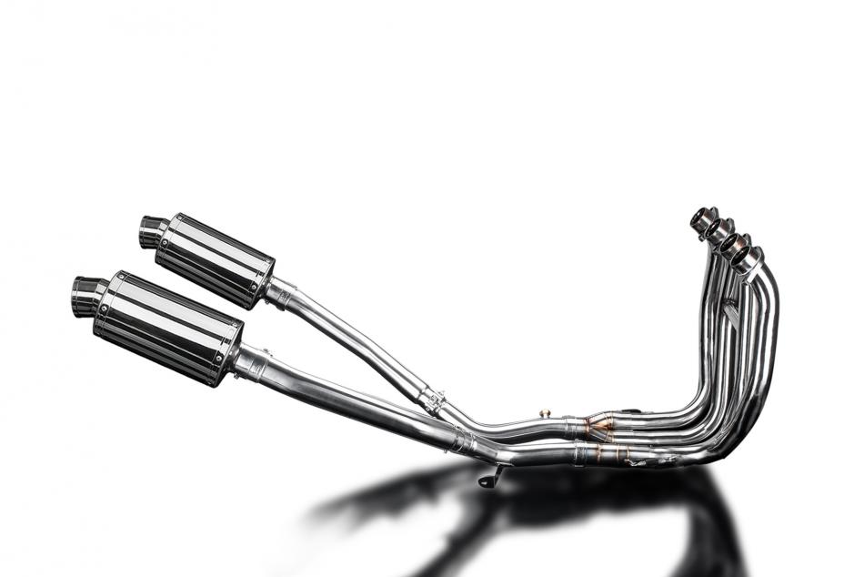 SUZUKI GSX1300R HAYABUSA 08-20 4-2 EXHAUST SYSTEM 225mm STAINLESS OVAL