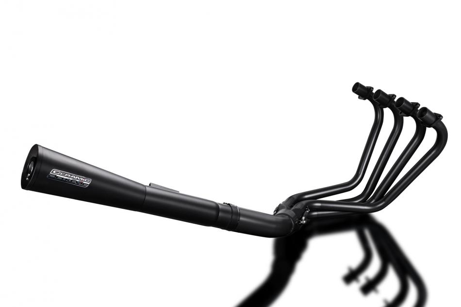 KAWASAKI Z1000 LTD 77-80 FULL 4-1 CERAMIC BLACK EXHAUST MEGAPHONE SILENCER