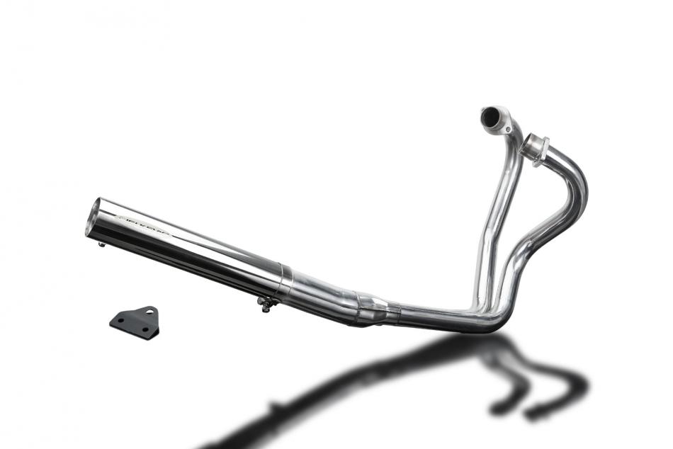 YAMAHA XS650 B 74-79 FULL 2-1 STAINLESS STEEL EXHAUST CLASSIC STRAIGHT SILENCER