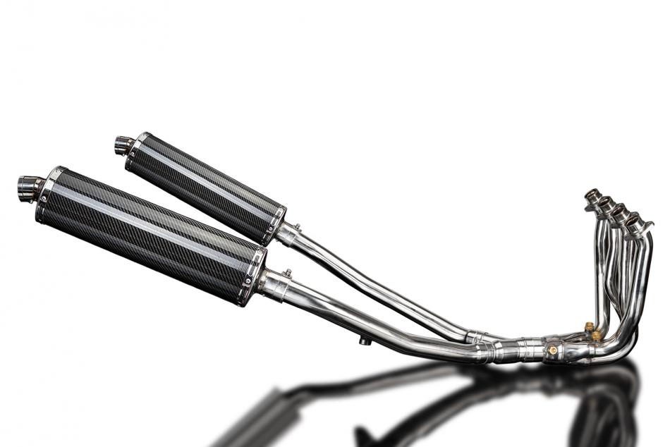 KAWASAKI ZZR1400 06-07 DECAT 4-2 EXHAUST 450mm CARBON OVAL BSAU SILENCERS