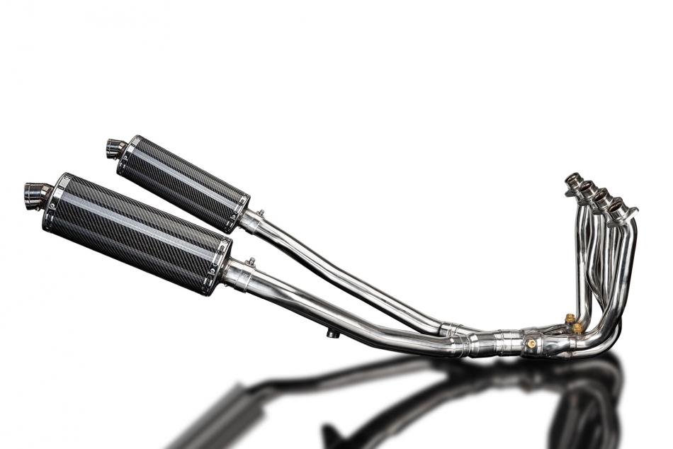 KAWASAKI ZZR1400 06-07 DECAT 4-2 EXHAUST 350mm CARBON OVAL BSAU SILENCERS