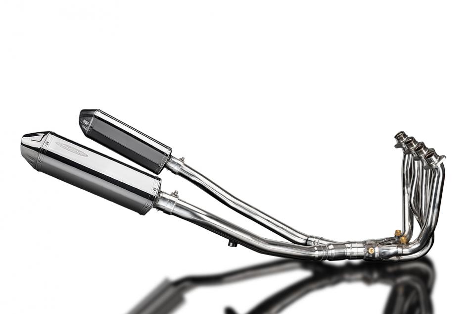 KAWASAKI ZZR1400 06-07 DECAT 4-2 EXHAUST 320mm STAINLESS TRI BSAU SILENCERS