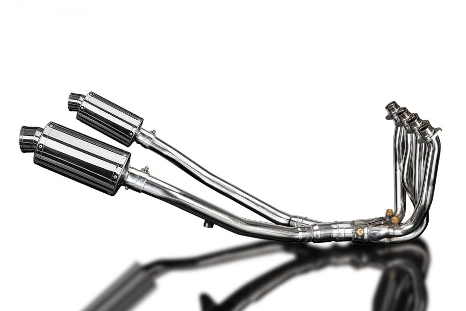 KAWASAKI ZZR1400 06-07 DECAT 4-2 EXHAUST 225mm STAINLESS OVAL SILENCERS