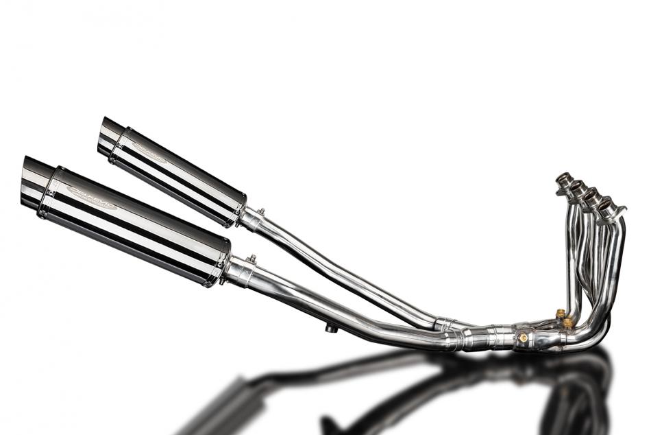 KAWASAKI ZZR1400 06-07 DECAT 4-2 EXHAUST 350mm STAINLESS ROUND BSAU SILENCERS