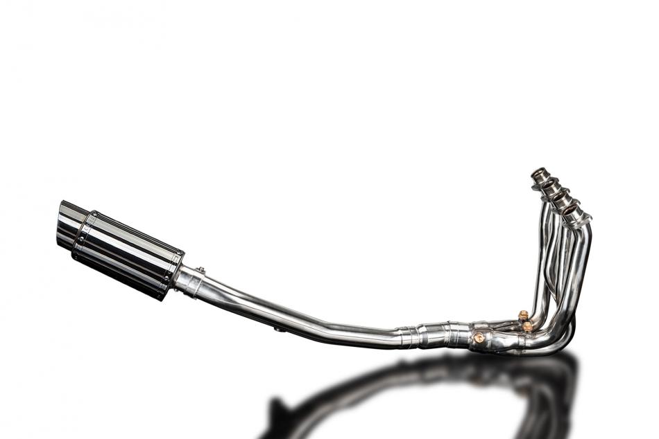 KAWASAKI ZZR1400 06-07 4-1 EXHAUST SYSTEM 200mm STAINLESS ROUND SILENCER