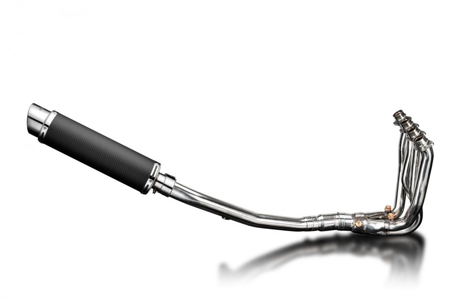 KAWASAKI ZZR1400 06-07 4-1 EXHAUST SYSTEM 350mm CARBON ROUND SILENCER BSAU