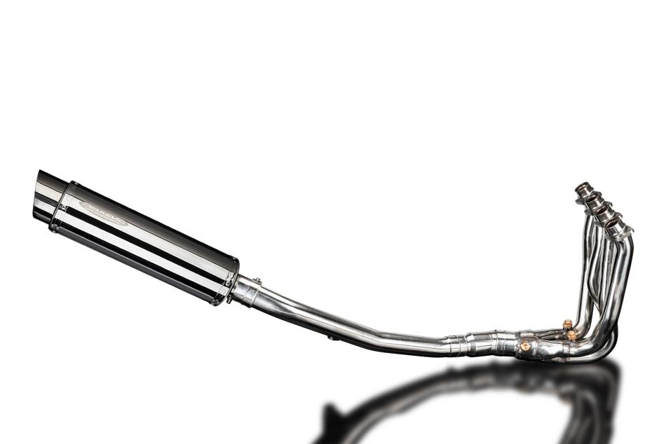 KAWASAKI ZZR1400 06-07 4-1 EXHAUST SYSTEM 350mm STAINLESS ROUND SILENCER BSAU