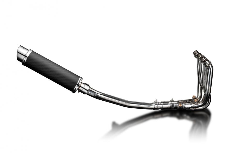 KAWASAKI ZZR1400 08-11 4-1 EXHAUST SYSTEM 350mm CARBON ROUND SILENCER BSAU