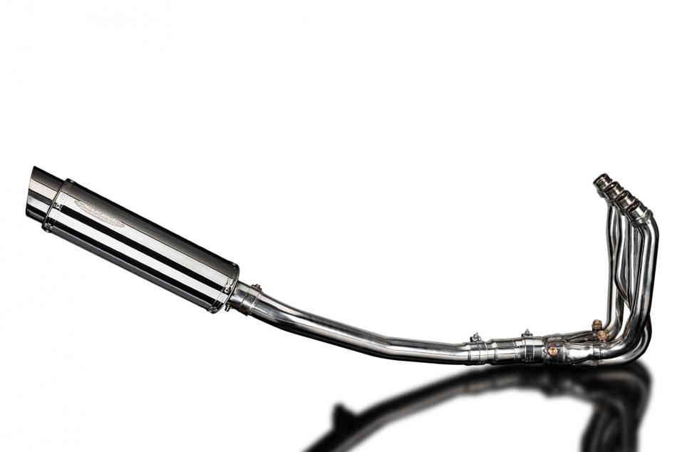 KAWASAKI ZZR1400 08-11 4-1 EXHAUST SYSTEM 350mm STAINLESS ROUND SILENCER BSAU