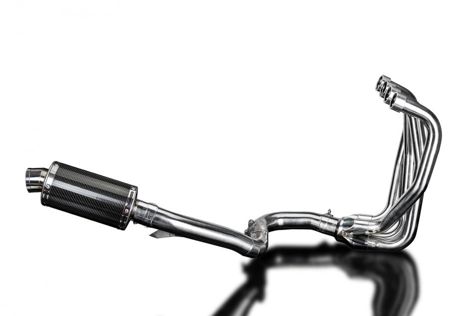 KAWASAKI ZZR1100 1990-2001 4-1 EXHAUST SYSTEM 225mm CARBON OVAL SILENCERS