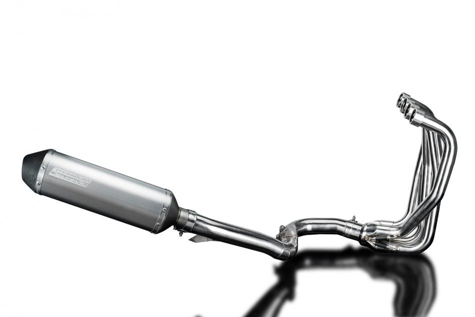 KAWASAKI ZZR1100 1990-2001 4-1 EXHAUST SYSTEM 343mm TITANIUM XOVAL BSAU SILENCER