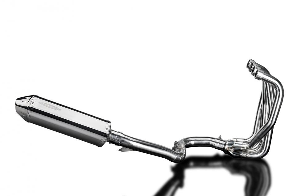 KAWASAKI ZZR1100 1990-2001 4-1 EXHAUST SYSTEM 320mm STAINLESS TRI BSAU SILENCERS