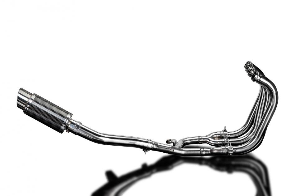 Suzuki GSX1400 2006-2007 4-1 Full Exhaust 200mm Round Carbon Silencer Can