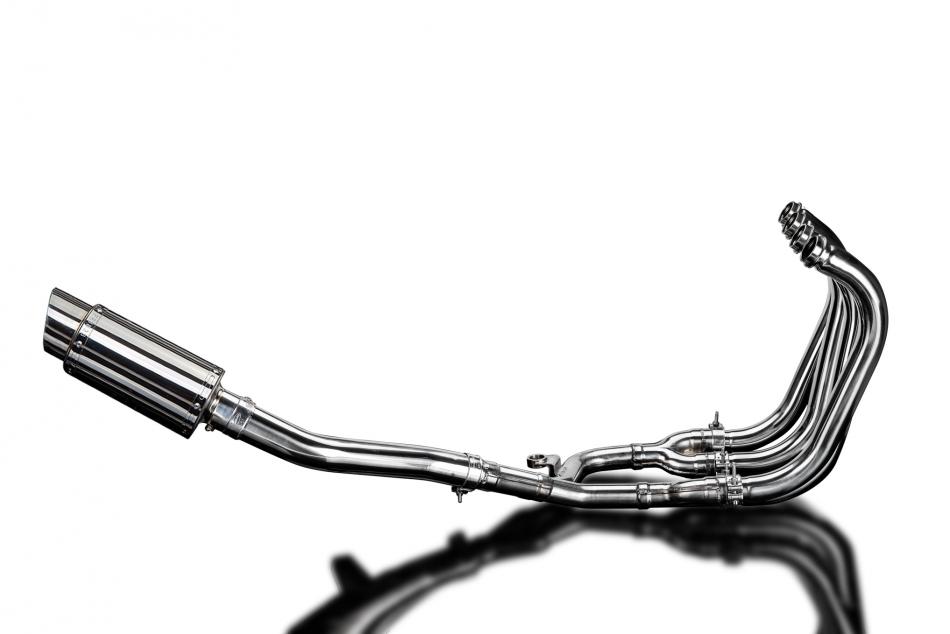 Suzuki GSX1400 2006-2007 4-1 Full Exhaust 200mm Round Stainless Silencer Can