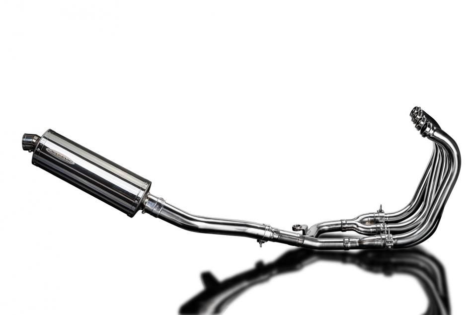 Suzuki GSX1400 2006-2007 4-1 Full Exhaust 350mm Oval Stainless Silencer Can