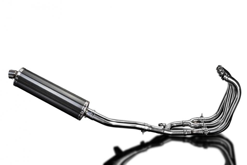 Suzuki GSX1400 2006-2007 4-1 Full Exhaust 450mm Oval Carbon Silencer Can