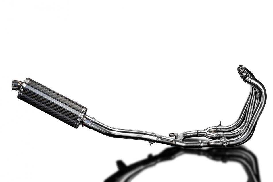 Suzuki GSX1400 2006-2007 4-1 Full Exhaust 350mm Oval Carbon Silencer Can