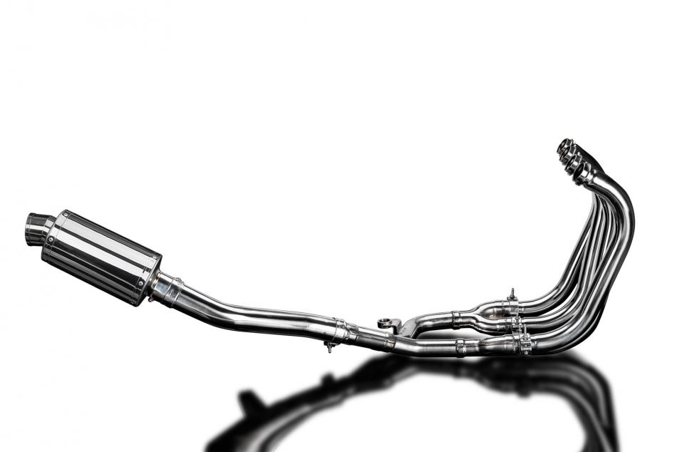 Suzuki GSX1400 2006-2007 4-1 Full Exhaust 225mm Oval Stainless Silencer Can