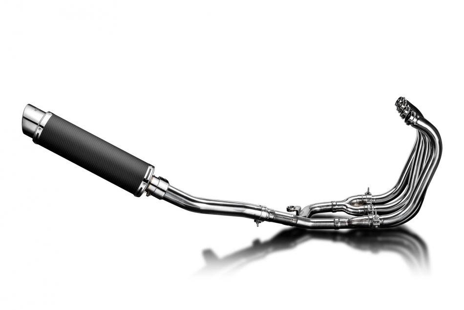 Suzuki GSX1400 2006-2007 4-1 Full Exhaust 350mm Round Carbon Silencer Can