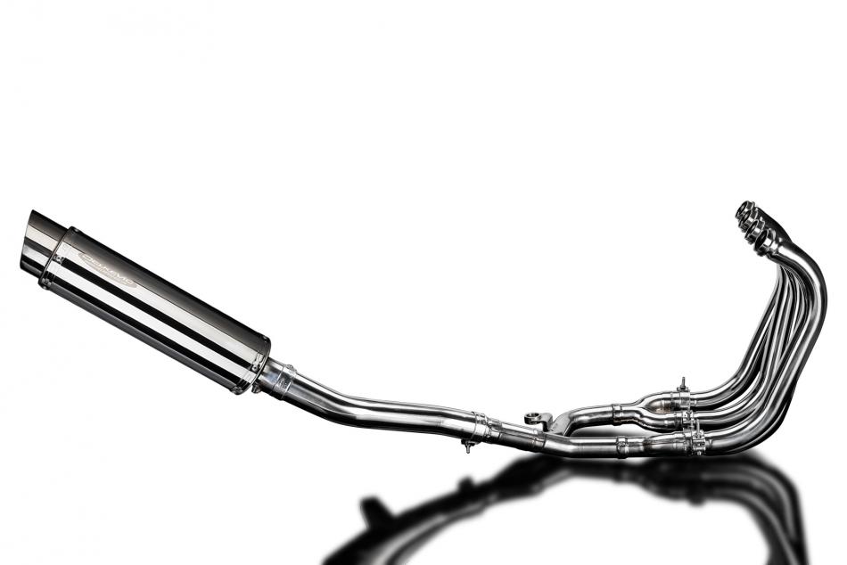 Suzuki GSX1400 2006-2007 4-1 Full Exhaust 350mm Round Stainless Silencer Can