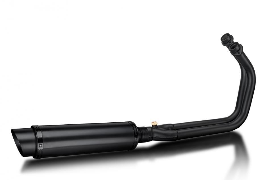 Kawasaki Vulcan S 650 15-21 Exhaust 2-1 Stainless Ceramic 350mm Round Silencer