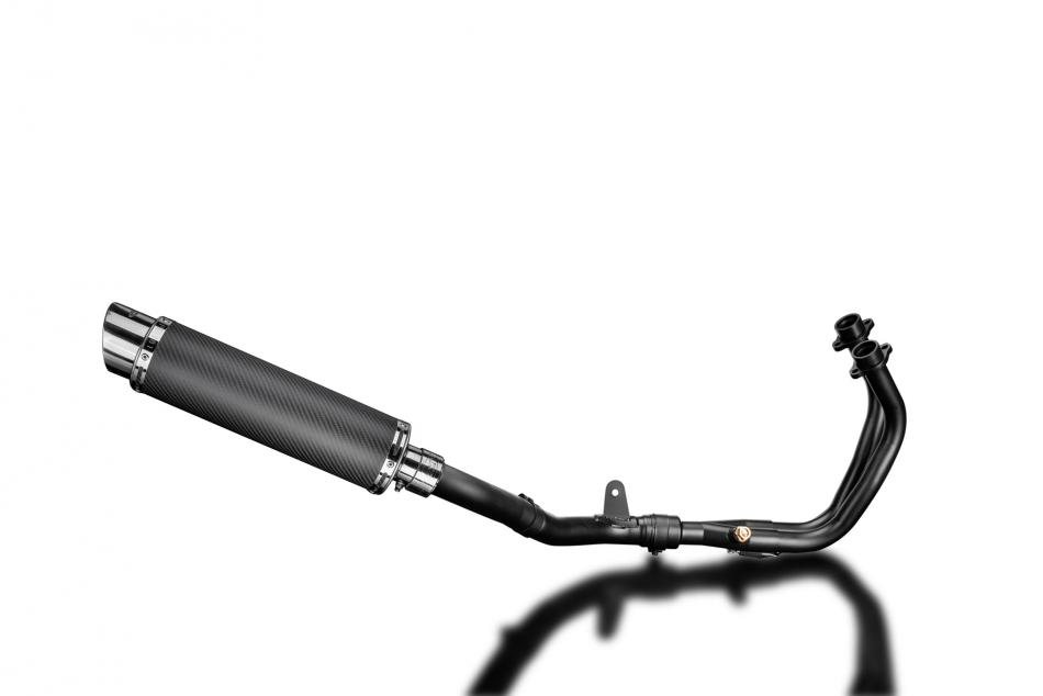 Honda CMX500 Rebel 2017-2024 Full Exhaust 2-1 350mm Round Can Carbon Ceramic