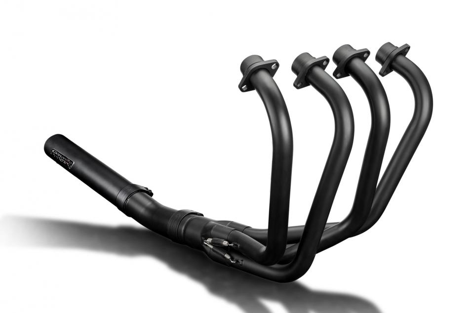 Honda CB750KZ 78-82 Exhaust 4-1 Straight Silencer Black Ceramic Coated Stainless