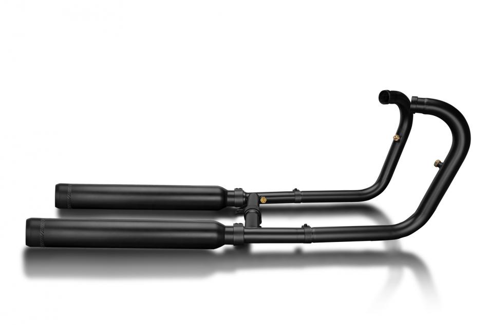 Kawasaki W650 W800 19-24 Exhaust 2-2 550mm Bull Nose Silencers Stainless Ceramic