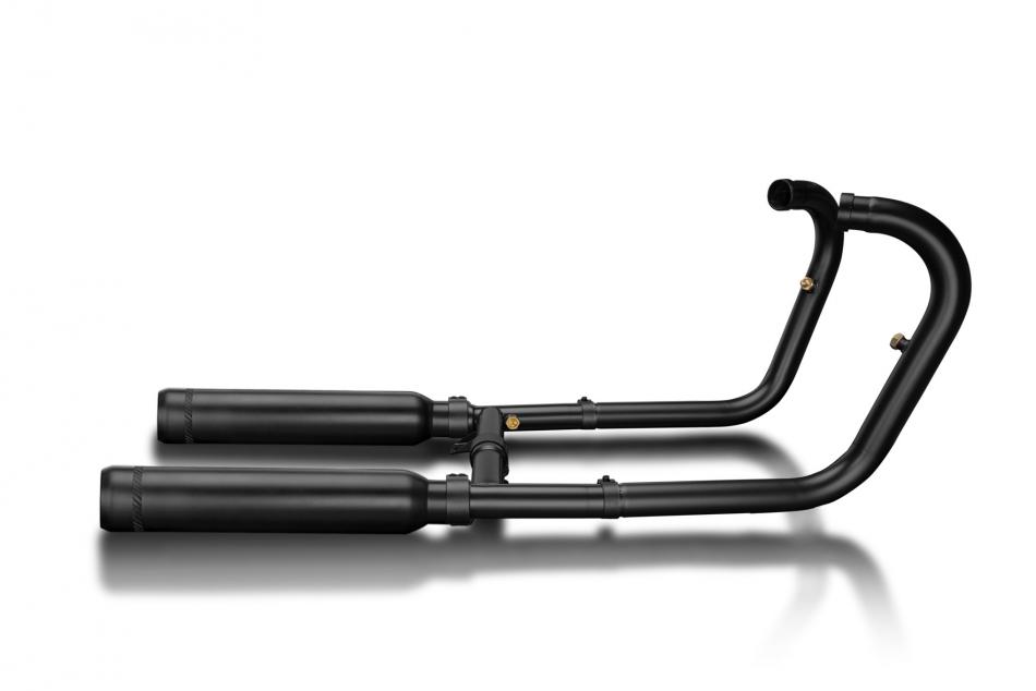 Kawasaki W650 W800 19-24 Exhaust 2-2 410mm Bull Nose Silencers Stainless Ceramic