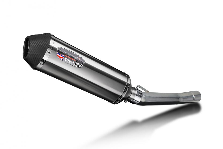 SUZUKI GSX600 F 1997-2006 343mm X-OVAL STAINLESS SILENCER EXHAUST KIT