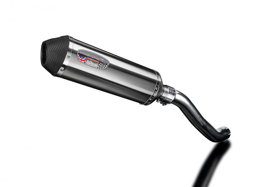 KAWASAKI Z750 2004-2006 343mm X-OVAL STAINLESS SILENCER EXHAUST KIT