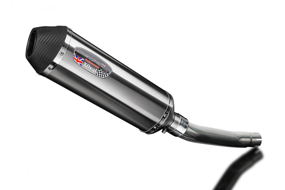 Suzuki GS500E GS500F 1989-2009 343mm X-Oval Stainless Exhaust Silencer Can Kit