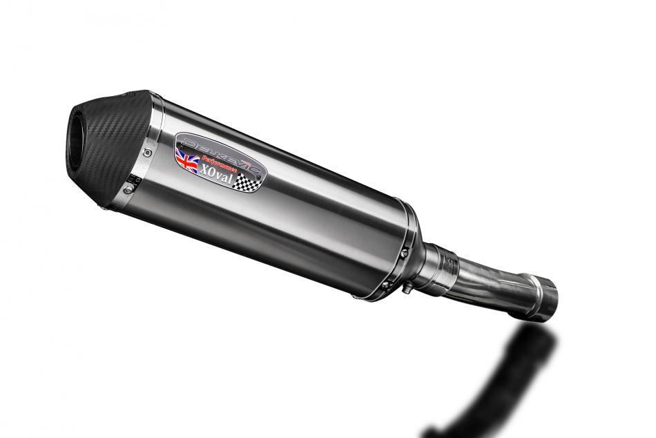 Kawasaki ER5 1996-2007 343mm X-Oval Stainless Exhaust Silencer Can Kit