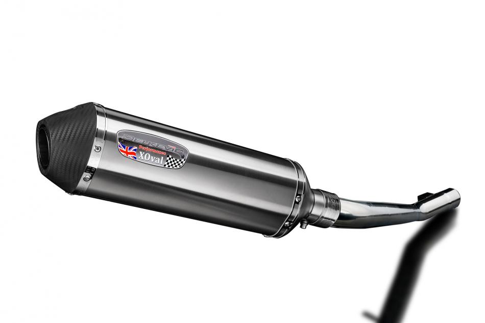 Suzuki GSX750 1998-99-00-01-2002 343mm X-Oval Stainless Slip On Silencer Kit