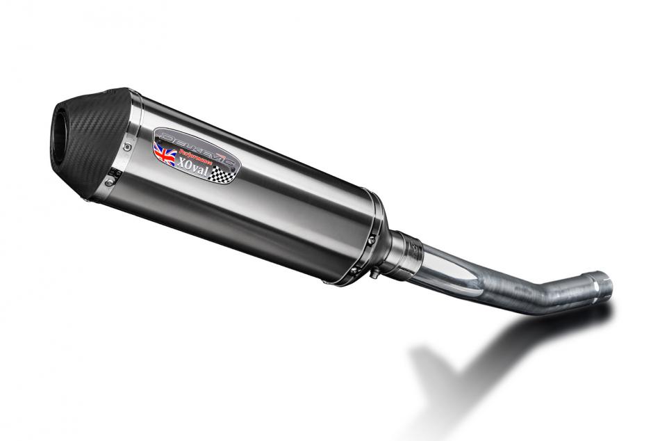 KAWASAKI GTR1400 2007-2016 343mm X-OVAL STAINLESS SILENCER EXHAUST KIT