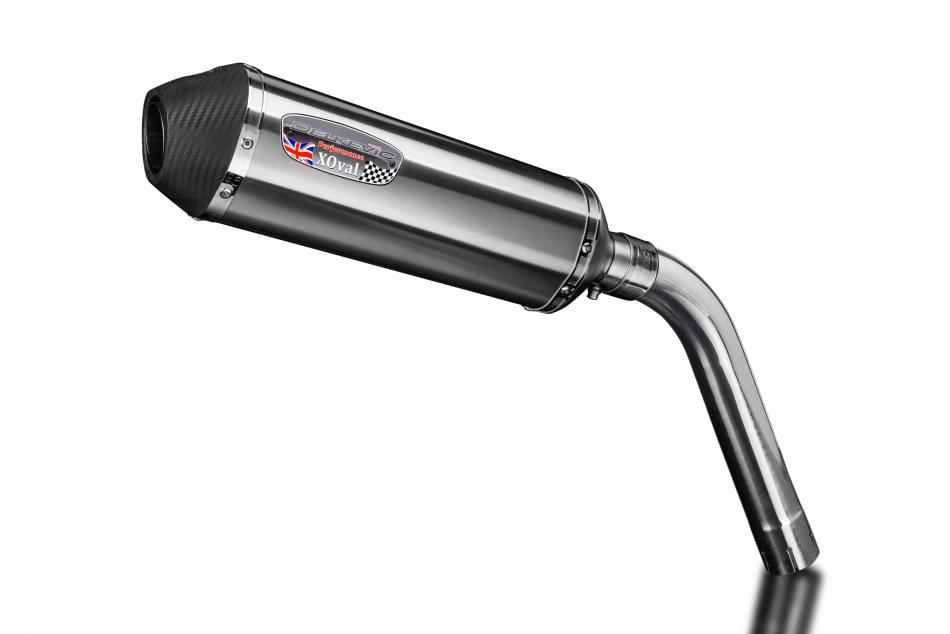 BMW F850GS F750GS 2017-2024 343mm X-Oval Stainless Exhaust Silencer Can Kit