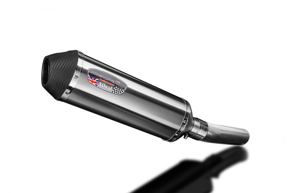 Kawasaki KLZ1000 2010-2014 343mm X-Oval Stainless Exhaust Silencer Can Kit