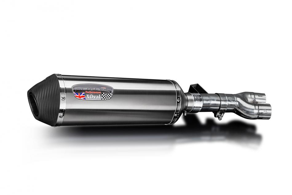 Honda NT400 Bros NT650 Hawk 88-92 343mm X-Oval Stainless Exhaust Silencer Kit