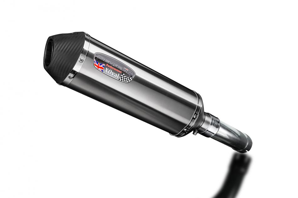 Yamaha FZ8 Fazer 8 2010-2015 343mm X-Oval Stainless Exhaust Silencer Can Kit