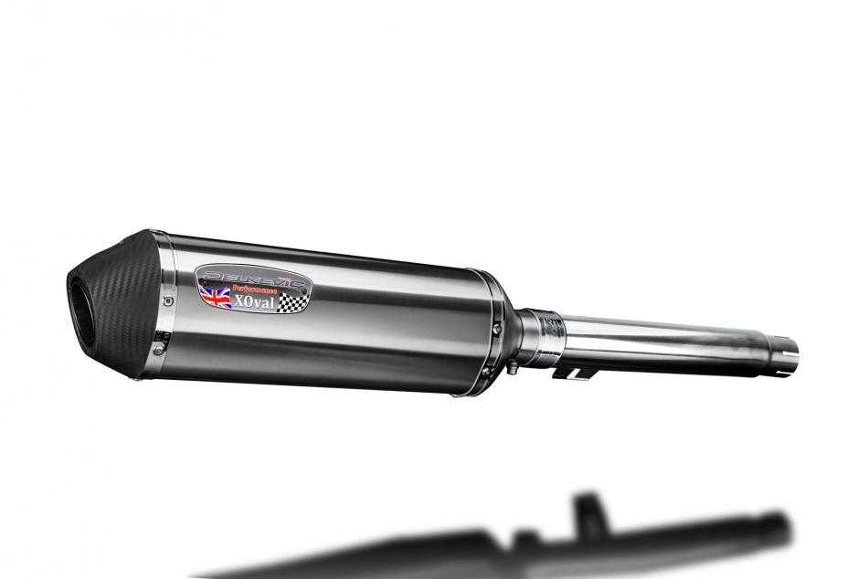 Yamaha SR400 2014-2016 343mm X-Oval Stainless Exhaust Silencer Can Kit