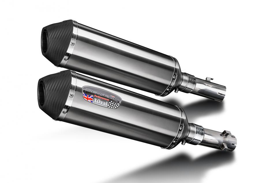 Honda CB1300DC X-4 1997-2003 343mm X-Oval Stainless Exhaust Silencer Can Kit