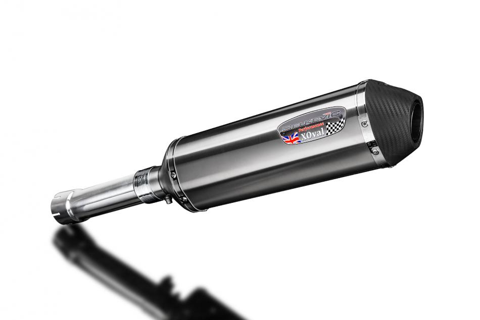 BMW F800GS 2007-2018 343mm X-Oval Stainless Exhaust Silencer Can Kit