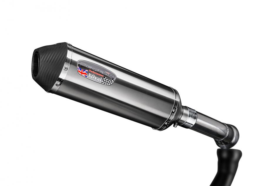 BMW K1300S 2009-2016 Delkevic 343mm X-Oval Stainless Exhaust Silencer Can Kit