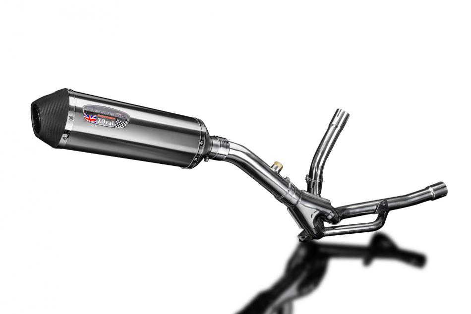 Suzuki DL650 V-Strom 2004-2011 343mm X-Oval Stainless Exhaust Silencer Can Kit
