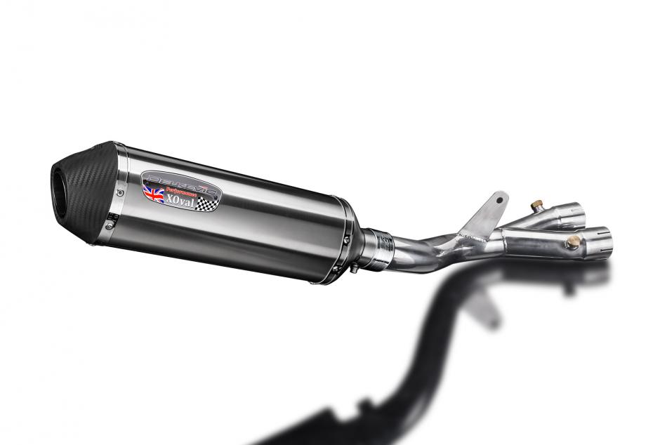 Yamaha MT-10 MT10 2016-2021 343mm X-Oval Stainless Exhaust Silencer Can Kit